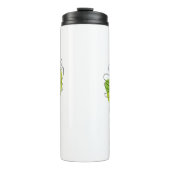 Kute tropische loof met één lijn thermosbeker (Voorkant)