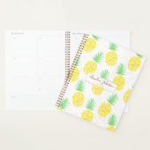 Kute tropische Waterverf anananasle Gold Sparkles Planner (Display)