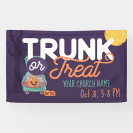 Kute trunk of Treat Custom Halloween Banner