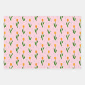 Kute Tulip-ventilator met Raindrop Pattern Inpakpapier Vel (Voorkant 2)
