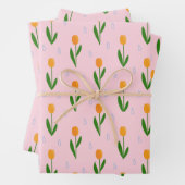 Kute Tulip-ventilator met Raindrop Pattern Inpakpapier Vel (In situ)