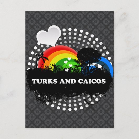 Kute turks en caicos's briefkaart (Voorkant)