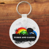 Kute turks en caicos's sleutelhanger (Voorkant)