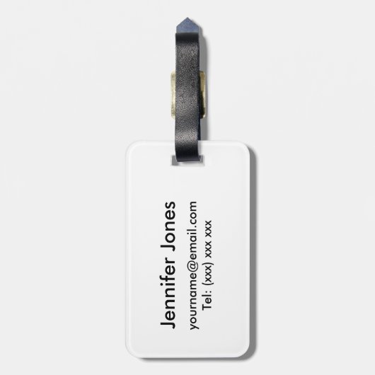 Kute Twee erwten in een Pod op maat Bagagelabel (Achterkant verticaal)