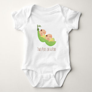 Kute Twins Two Peas in a pod Baby T-shirt