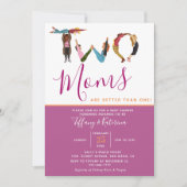 Kute Two Moms Beter dan een lesbisch Baby shower Kaart (Voorkant)