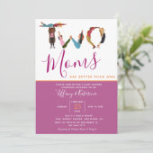 Kute Two Moms Beter dan een lesbisch Baby shower Kaart (Staand voorkant)