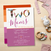 Kute Two Moms Beter dan een lesbisch Baby shower Kaart