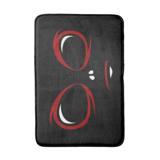 Kute uff face monster gooit kussen knop badmat (Voorkant Verticaal)