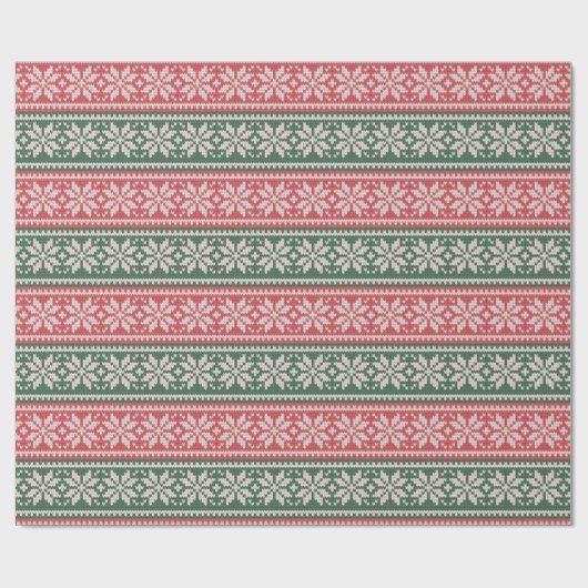 Kute Ugly KerstSweater Wrapping Paper Cadeaupapier (Vlak)