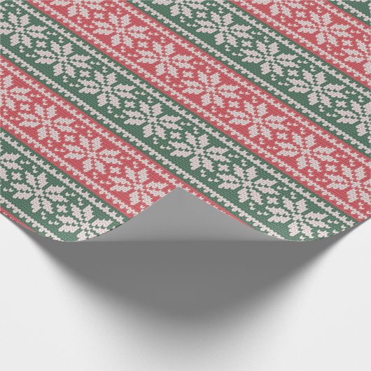 Kute Ugly KerstSweater Wrapping Paper Cadeaupapier (Hoek)