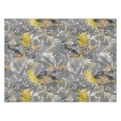 Kute uil - mousserende ogen & grijze gele bladeren tafelkleed (Voorkant (Horizontaal))