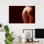 Kute uitzicht poster achteraan (Thuiskantoor)