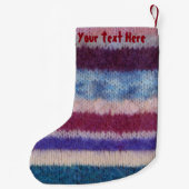 Kute vaders kerstinpakpersen van brei- kleine kerstsok (Achterkant)