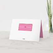 Kute Valentijn Tortelduifjes met rood hart Feestdagen Kaart (Achterkant)