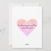 Kute Valentijn van de kat Feestdagenkaart (Achterkant)