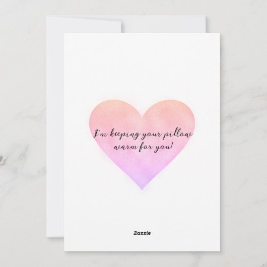 Kute Valentijn van de kat Feestdagenkaart (Achterkant)