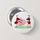 Kute Valentijnen Day Ants Ronde Button 5,7 Cm (Voorkant /achterkant)