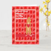 Kute Valentijnsdag Kaart met muis (Gele Bloem)