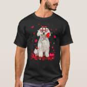 Kute Valentijnsdag Maltese hond hartkostuum T-shirt (Voorkant)
