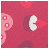 Kute Valentijnse harten patroon Stof (Close Up)