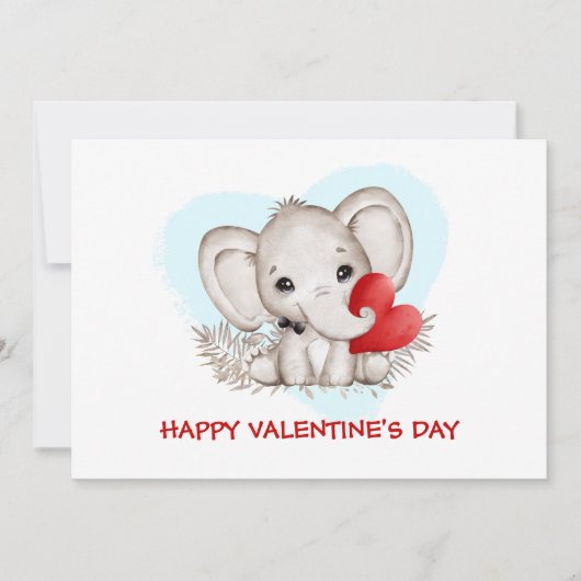 Kute Valentijnse met de meest recente olifant Aankondiging (Voorkant)