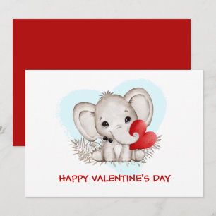 Kute Valentijnse met de meest recente olifant Aankondiging