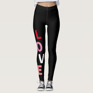 Kute Valentijnse Modes houden van roze rode witte  Leggings