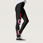 Kute Valentijnse Modes houden van roze rode witte Leggings (Rechts)