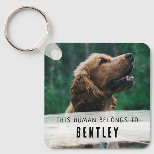 Kute van de Dog-foto Sleutelhanger (Voorkant)