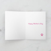 Kute van de Dog Moederdag Card Kaart (Binnen)