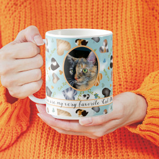 Kute van gepersonaliseerde kat-foto voor hartslag koffiemok