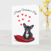 Kute van uw Kaart van de Dog Valentijnsdag (Gele Bloem)