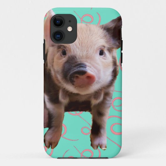 Kute Varken - Blauwe en Roze Zwemmen Case-Mate iPhone Case (Achterkant)