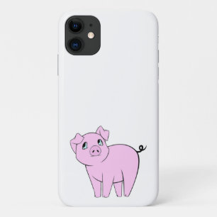 Kute Varken, Kleine Varken, Varkenshaar, Roze Vark iPhone 11 Hoesje