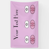 Kute Varken, Kleine Varken, Varkenshaar, Roze Vark Spandoek (Verticaal)