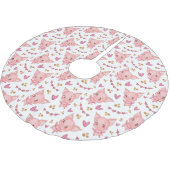 Kute varkenspatroon met hart kerstboom rok (Gekanteld)