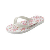 Kute varkenspatroon met hart kinder teenslippers (Schuin)