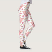 Kute varkenspatroon met hart leggings (Rechts)