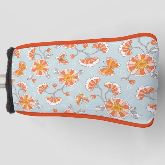 Kute  ventilatorvlinderpatroonpatroon golfheadcover (Voorkant)