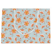 Kute ventilatorvlinderpatroonpatroon groot cadeauzakje (Voorkant)