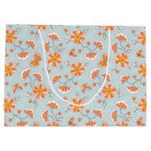 Kute ventilatorvlinderpatroonpatroon groot cadeauzakje (Achterkant)