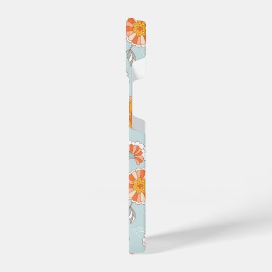 Kute  ventilatorvlinderpatroonpatroon iPhone hoesje (Linkerkant)