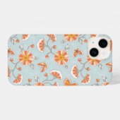 Kute  ventilatorvlinderpatroonpatroon iPhone hoesje (Achterkant horizontaal)