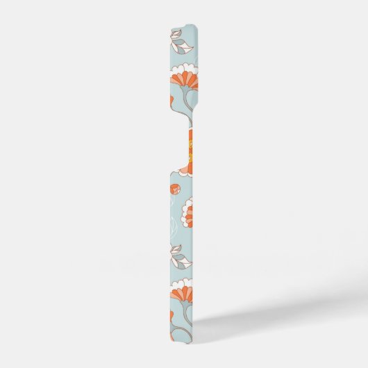 Kute  ventilatorvlinderpatroonpatroon iPhone hoesje (Rechterkant)