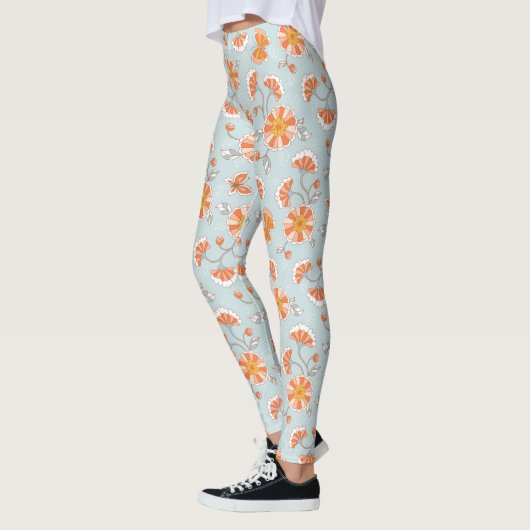 Kute ventilatorvlinderpatroonpatroon leggings (Links)