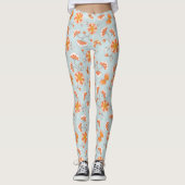 Kute ventilatorvlinderpatroonpatroon leggings (Voorkant)
