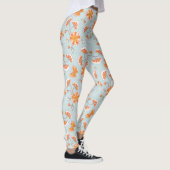 Kute ventilatorvlinderpatroonpatroon leggings (Rechts)