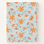 Kute  ventilatorvlinderpatroonpatroon notitieboek (Achterkant)