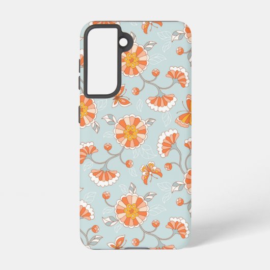 Kute  ventilatorvlinderpatroonpatroon samsung galaxy hoesje (Achterkant)